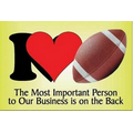 I Love Football Photo Hand Mirror (2" x 3")